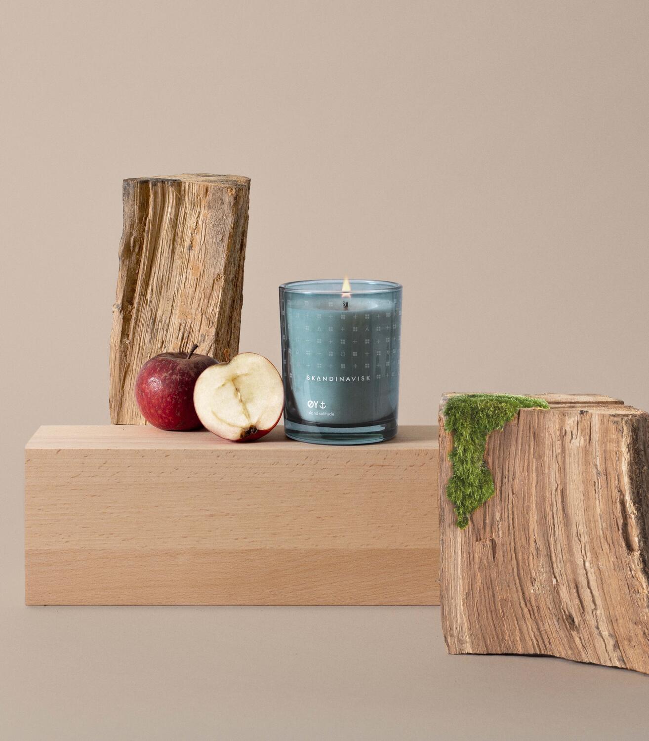 Øy duftlys, 200g. - Powder Blue